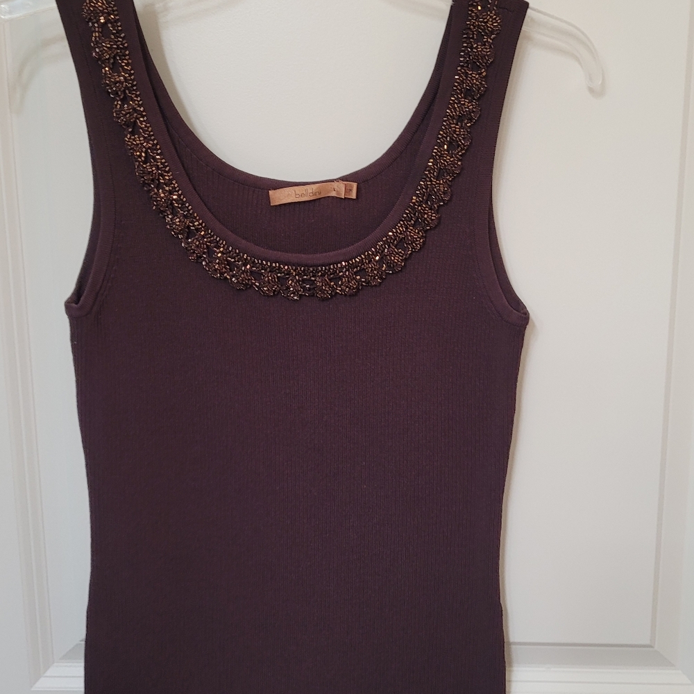 Belldini brown medium size tank top